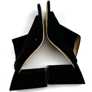 ~ M.Gemi Heels 40.5 US 9.5 Black Block Heel Quiet Luxury Capsule Classic Slip-On